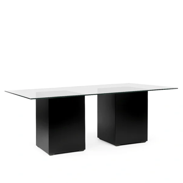 Azura-Black-Base-240x-120-Glass-Top-Dining- Table-rental-rentra