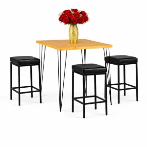 isadora-sqaure-rustic-top-black-legs-black-catlonia-bar-stool-rental