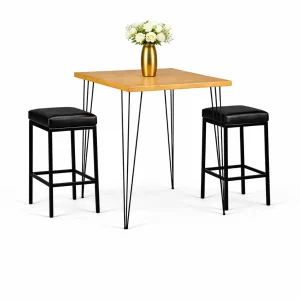 isadora-sqaure-rustic-top-black-legs-black-catlonia-bar-stool-rental-rentra