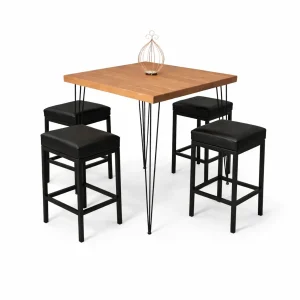 isadora-sqaure-rustic-top-black-legs-black-catlonia-bar-stool-rentala-rentra