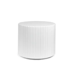 Cora White Side Table Rentals