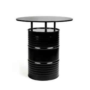 Armando-black- Drum-Cocktail-Table-rentals-rentra