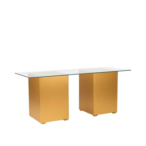 Azura-gold-Base-190x-70-Glass-Top-Dining-Table-rental-rentra