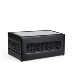 Casablanca Black Rectangular Coffee Table Rentals