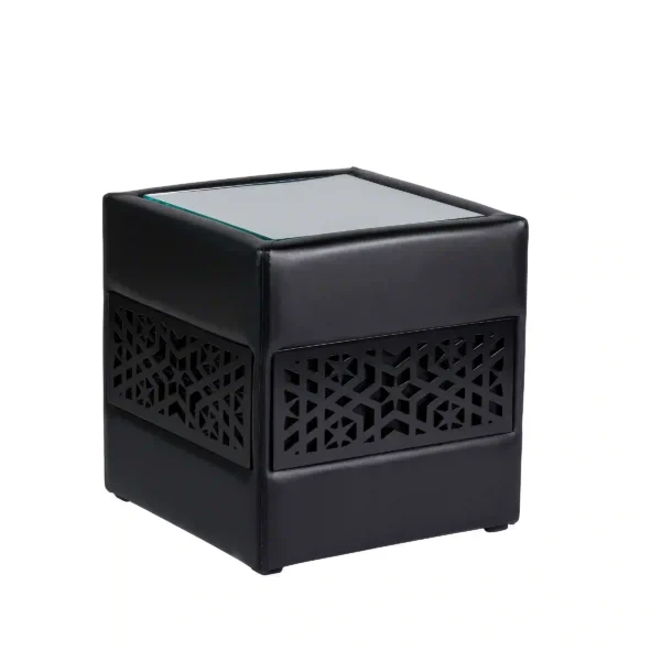 Casablanca Black Square Side Table Rentals
