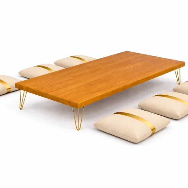 Isadora 220*100cm Rustic Top Low Table Rentals