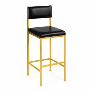 linea-gold-barstool-black-cushion-rentals