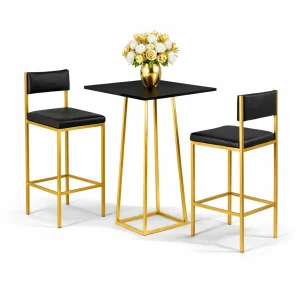 linea-black-cocktail-table-with-linea-golden-bar-stool-setup-rental-rentra