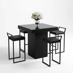 melanie-square-black-cocktail-table-black-bar-stool-rentals