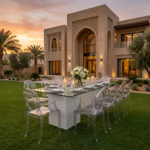 azura-glass-dining-table-acrylic-chairs-setup-rental-real-image
