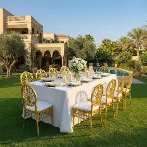 carla-rectangular-white-cover-gold-chair-setup-rentals-real-image